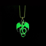 Luminous Dragon Necklace Retro Punk Glowing Animal Flying Dragon Pendant Necklace  -1