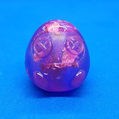 Behbes Collectible Figure (small) (Purple crystal swirls n gold/holo flakes) 3