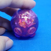Behbes Collectible Figure (small) (Purple crystal swirls n gold/holo flakes) 3 - Thumbnail 5