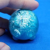 Behbes Collectible Figure (small) (blue and white swirls/blue marbles) - Thumbnail 4