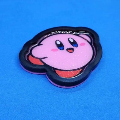 Happy kirby tray (black border)