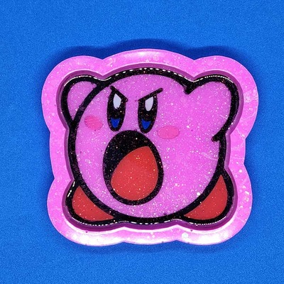 Angry kirby tray (light magenta/full color) - Thumbnail 2