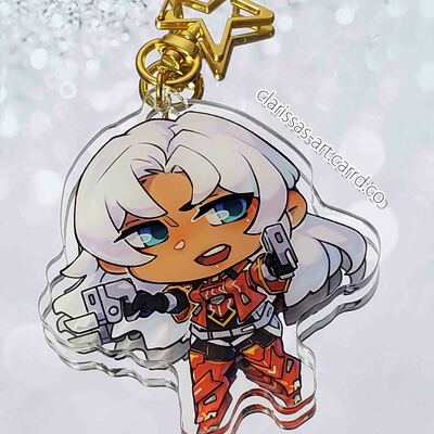 Elma acrylic charm (redux!)