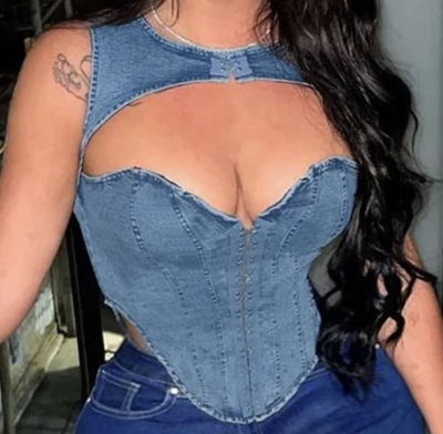 Denim Corset