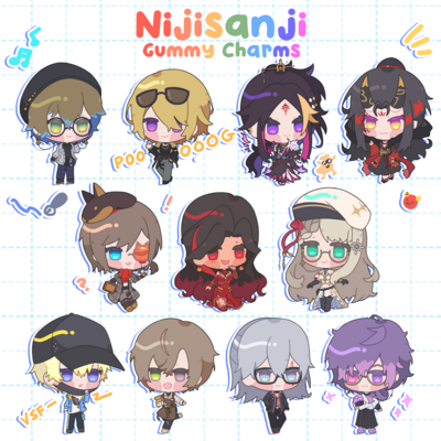 [SALE] Nijisanji Gummy Charms (EN V02)
