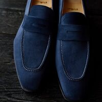 5 STAR COLLECTION HANDMADE PENNY LOAFERS SLIPS ON MOCCASIN DRESS SHOES FOR MENS - Thumbnail 1