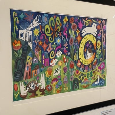 🔴 sold"a magical night" by marlowe pody odd rabbits