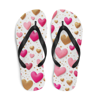 Kissme pretty pink frabic flip-flops