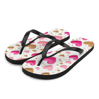 KissMe Pretty Pink Frabic Flip-Flops - Thumbnail 1