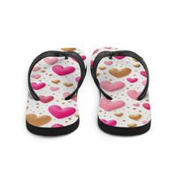 KissMe Pretty Pink Frabic Flip-Flops - Thumbnail 2