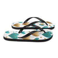 KissMe Turquoise Gold Frabic   Flip-Flops - Thumbnail 5