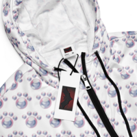 Batty Bubbles Womens cropped windbreaker - Thumbnail 5