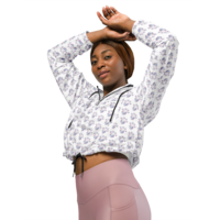 Batty Bubbles Womens cropped windbreaker - Thumbnail 10