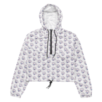 Batty Bubbles Womens cropped windbreaker - Thumbnail 2