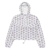 Batty Bubbles Womens cropped windbreaker - Thumbnail 3