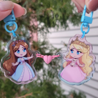 Princess and the Pauper Acrylic Charms - Thumbnail 1