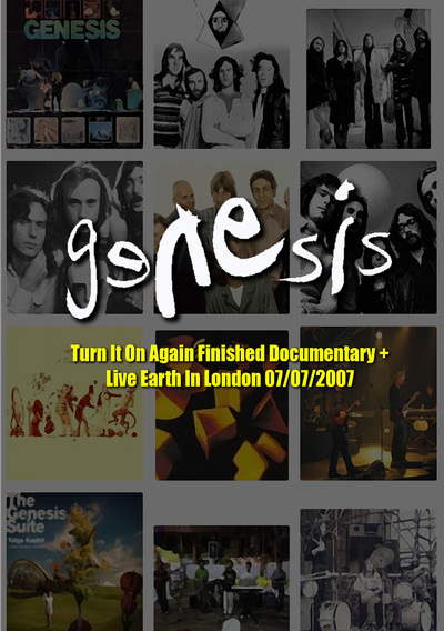 GENESIS Turn It On Again Finished Documentary + Live Earth In London 07.07.2007 DVD