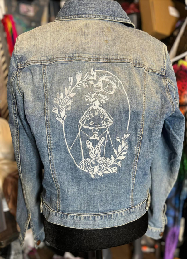 Haunted Mansion Sally Slater Glow-in-the-dark Denim Jacket