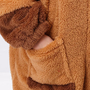 Brown Capybara Fleece Velvet Pajama Set-1