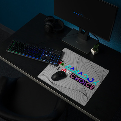 Paradox of choice gaming mouse pad