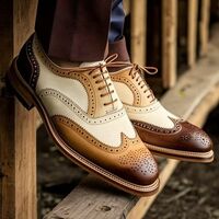 Handmade Really Awesome Manufacture Wingtip Dress Formal Shoes - Thumbnail 1