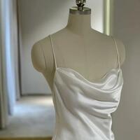 Mermaid Soft Satin Long Backless Evening Dresses - Thumbnail 1