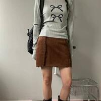 Bow Print Long Sleeve T-shirt - Thumbnail 6