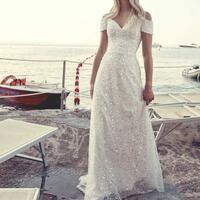 Sparkly Plus Size Wedding Dress Bridal Gown Off the Shoulder，1699 - Thumbnail 1