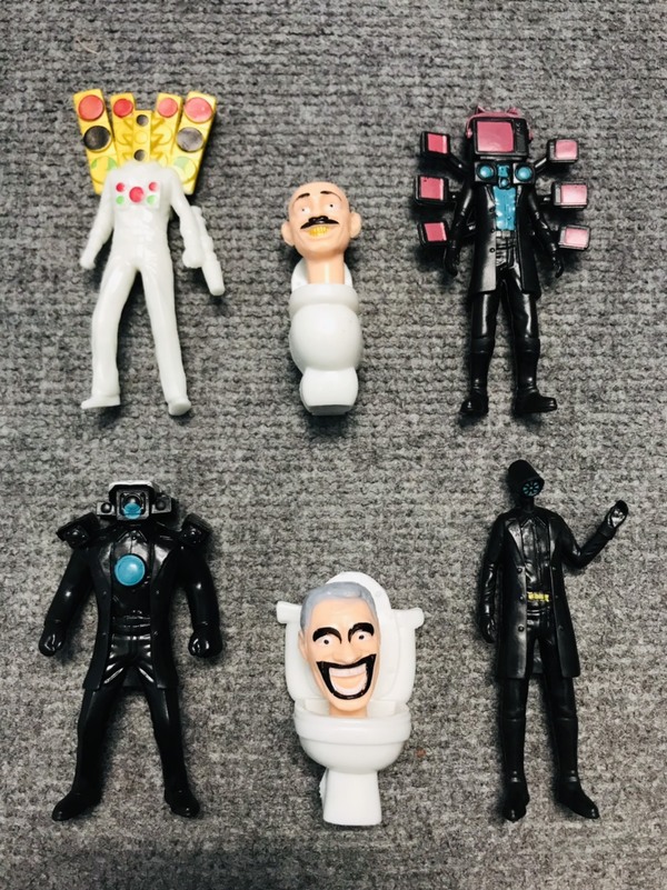 Set of 12 3D character models Skibidi Toilet, TV Man, Speaker Man, Camera Man, Titan Man - Model 3