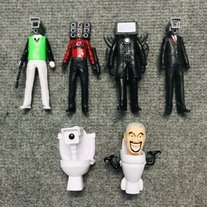 Set of 6 3D character models Skibidi Toilet, Speaker Man, Camera Man, TV Man, Titan Man - Model 5