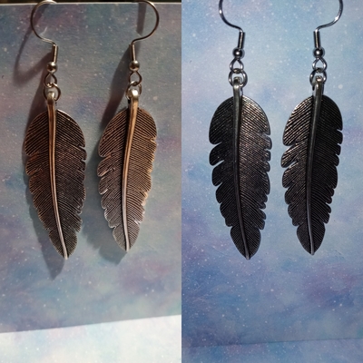Long Feather Earrings