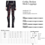 HOT SALE BROKEN MESH GOTHIC PANTS/LEGGINGS FOR WOMEN-1