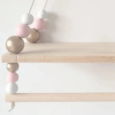 Nursery and kids wall decor wooden floating wall shelf rack, free shipping