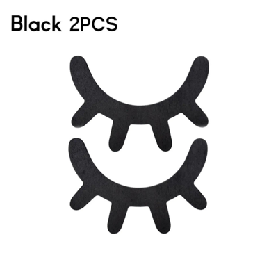 Wood decal eyelashes 3d wall sticker diy decoration one pair, free shipping