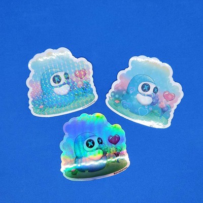 Behbes sticker (grid holo)