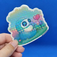 Behbes sticker (grid holo) - Thumbnail 1