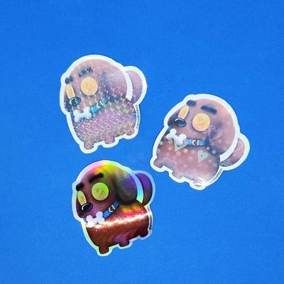 Sher lock sticker (grid holo)