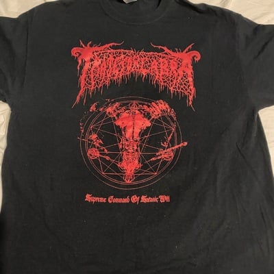 Trajeto de cabra "supreme command of satanic will" t-shirt (xl) 2nd hand