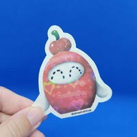 Cherry Top Behbe sticker (grid holo) - Thumbnail 3