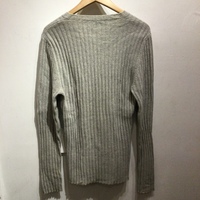 Helmut Lang grey ribbed sweater - Thumbnail 2