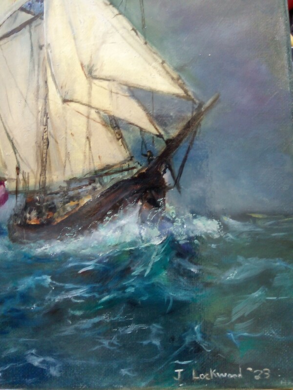 Prints of Sailing ship painting before the wind