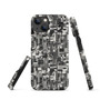 Monochrome Mosaic - Snap case for iPhone-4