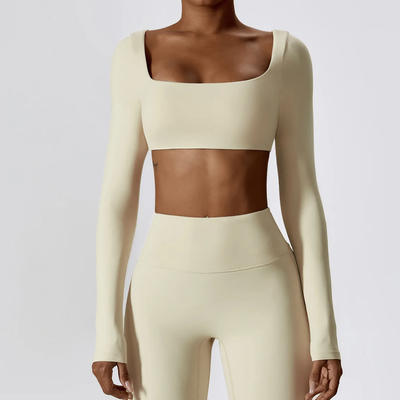 Apricot long sleeve & leggings set