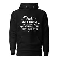 It's Frickin Bats! I love Halloween - Unisex Hoodie, White