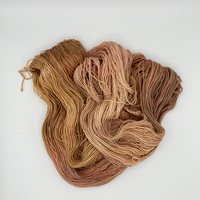 Caramel Fawn Hand Dyed Fingering Weight Sock Yarn - Thumbnail 2