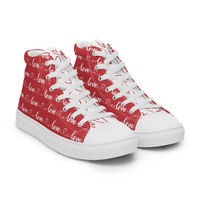 Sweet Valentines Womens high top canvas shoes - Thumbnail 6