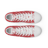 Sweet Valentines Womens high top canvas shoes - Thumbnail 8