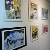 🔴SOLD "Read Banned Books #3" Signed Giclee Print by Vivienne Strauss -Framed- - Thumbnail 1