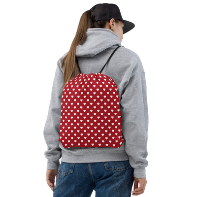 Valentines love drawstring bag