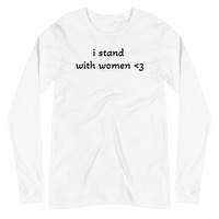 I Stand With Women Long Sleeve Tee - Thumbnail 4